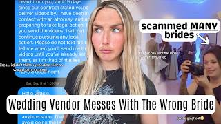 A Bride Exposes Her Videographer Who Ran Away With Her Wedding Footage (ITS NOT THE FIRST TIME!)