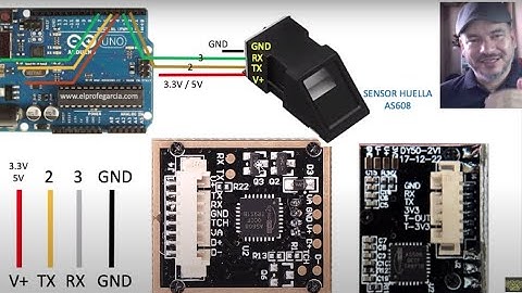 ✅ Control con el dedo, usando sensor de huella dactilar