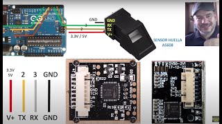 ✅ Control con el dedo, usando sensor de huella dactilar