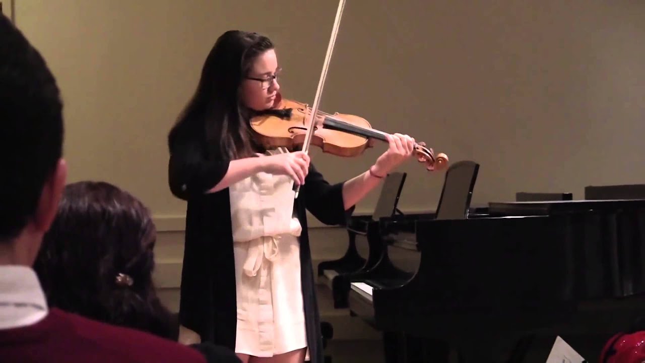Amanda Hartman Plays Bach  Partita No  2   Allemanda & Corrente   Special Music School,NYC