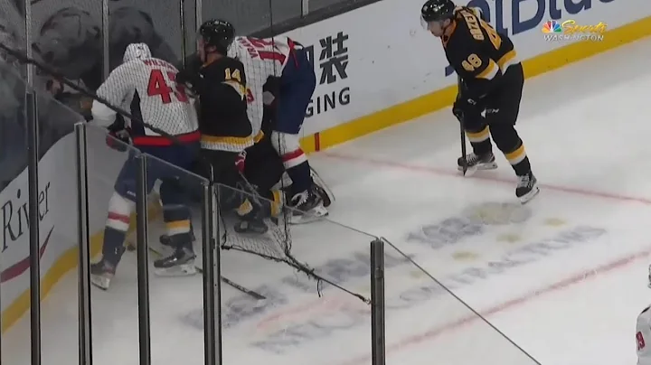 Tom Wilson Cheap Shot Sends Brandon Carlo To The L...