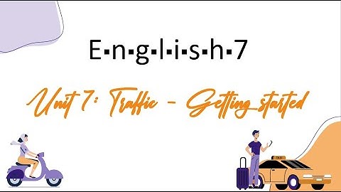 Unit 7: Traffic - Getting Started - English 7 [OLM.VN]
