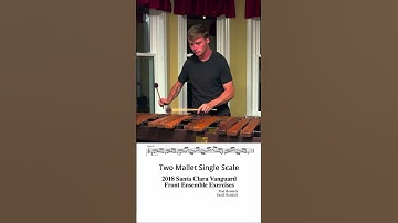@santaclaravanguard two mallet single scale exercises!!! congratulations on another drum trophy!!!