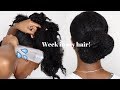 A REALISTIC WEEK IN MY NATURAL | KEEPING MY TYPE 4 HAIR MOISTURISED!💦