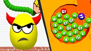 DIGS & BALLS  2048 Sand Balls VS DRAW TO SMASH Max Levels New Video Satisfying Double Gameplay