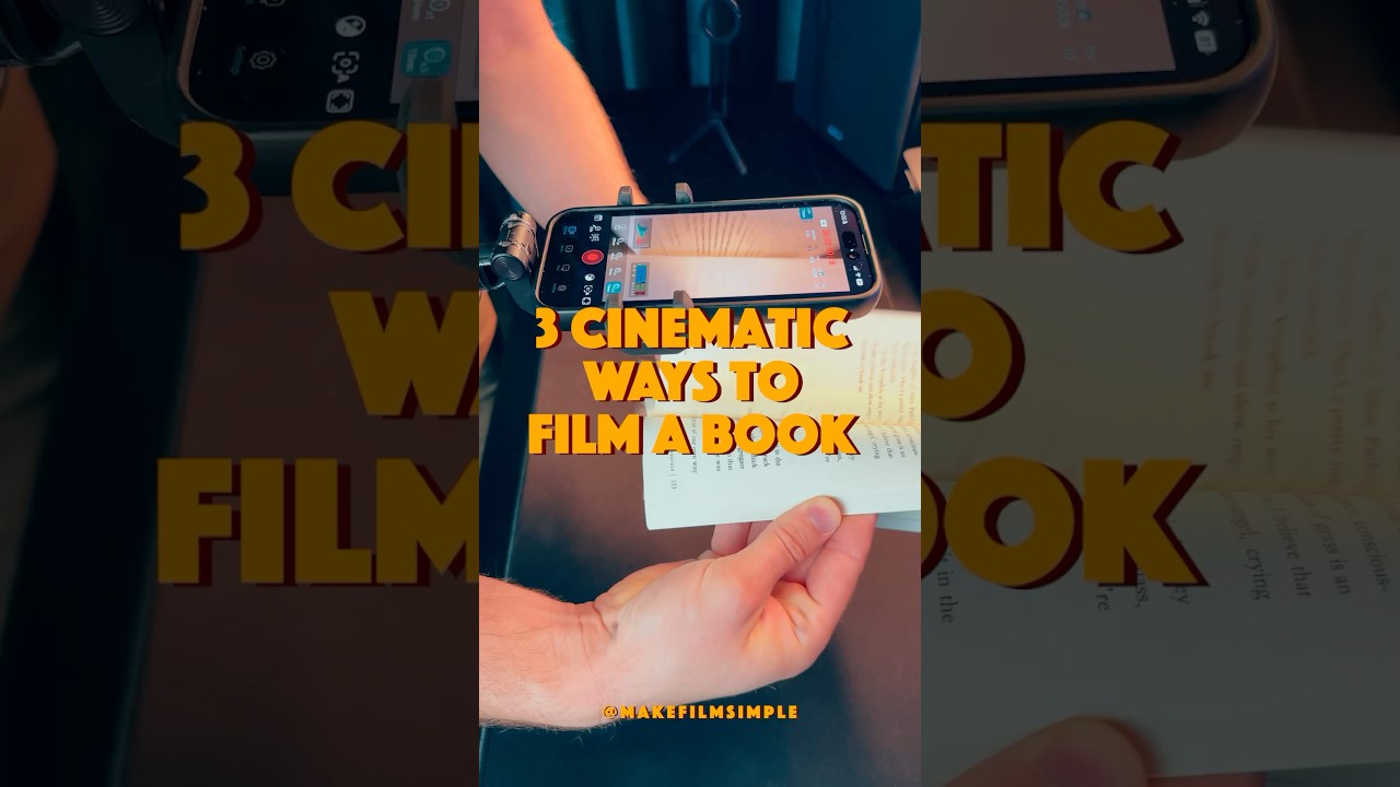3 IPHONE  CINEMATIC BOOK SHOT 