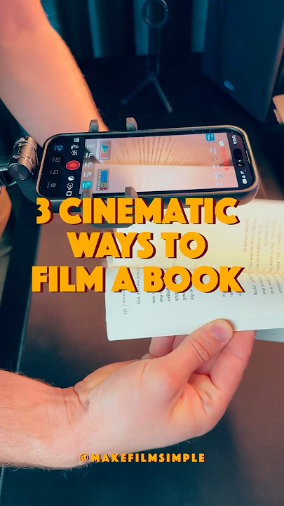 3 IPHONE CINEMATIC BOOK SHOT #smartphonefilmmaking #iphone #tutorial #makefilmsime