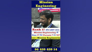 LEET Coaching in Delhi | Lateral Entry in BTech | Mission Engineering LEET Fee Review | #leetexam