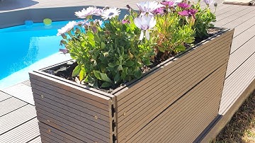 Easy DIY Planter / Flower box from recycled composite decking