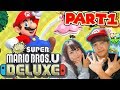 【Part1】マリオブラザーズをさとゆいでプレイしてみたらwww【NewスーパーマリオブラザーズUデラックス】