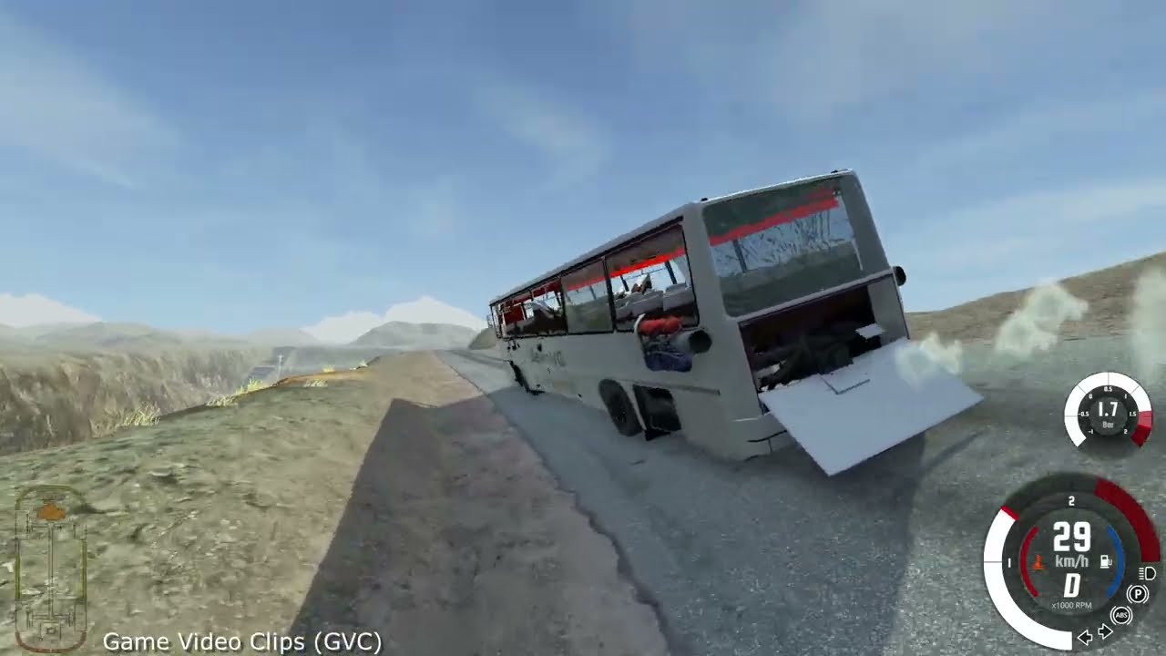 BeamNG 😎 DRIVE BUS IKARUS 250 Suspension Test Track on Crash Hard Map