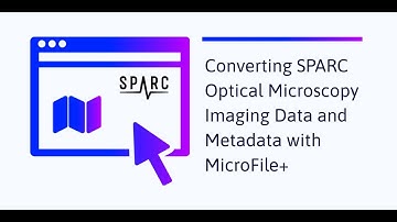 Converting SPARC Optical Microscopy Imaging Data and Metadata with MicroFile+