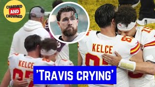 Travis Kelce CRIED as he HUGS SOBBING Patrick Mahomes after LOSING vs Eagles in Super Bowl 2025