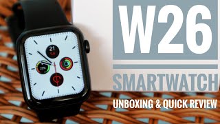 Unboxing & Quick Review W26 Smartwatch