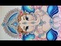 How to draw a beautiful painting of ganpati bappa with blue eyes beautiful ganesha drawing