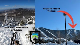 Skiing off the second highest peak in Vermont! Killington!