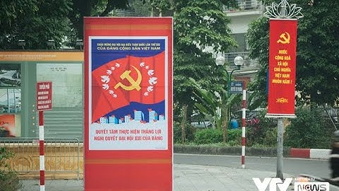 Thủ đô Hà Nội rực rỡ cờ hoa chào mừng Đại hội XIII của Đảng | VTV24