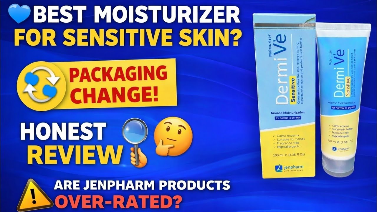 Jenpharm dermiVe sensitive moisturizer review | overrated or Worth It? Honest review 