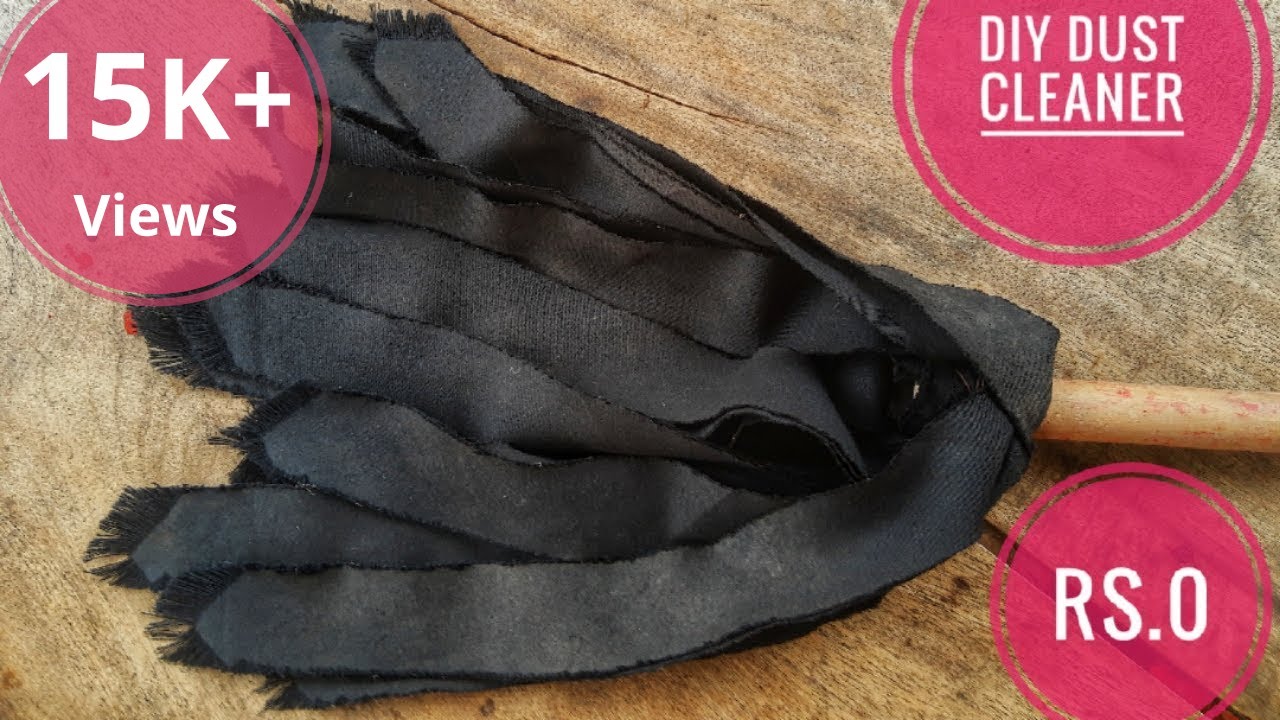 How to make a Dust Cleaner at home Dust cleaning How to make mop at