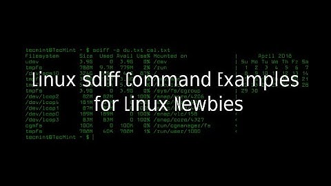 Linux Tutorials | Linux sdiff Command & Comparing Files Tutorial for Beginners.