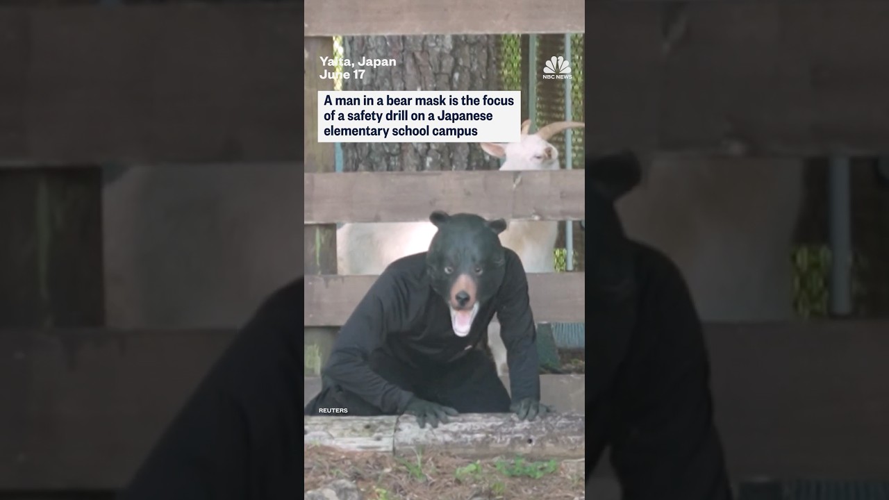 Masked man leads safety drills after Japan bear attacks