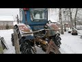 Т-40 АМ расчистка снега накануне нового года