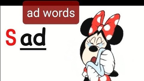 ad words || Preschool Learning || 3 letter words Kids Education Video || 3 Letter Words