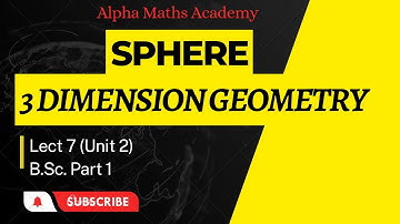 Sphere | 3-D | Lect. 7 | Intersection of a line and a sphere , tangent plane of a sphere #sphere #3d
