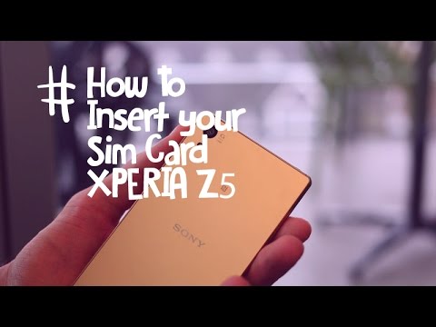 How To Insert Your Sim Card In Your Xperia Z5 Youtube