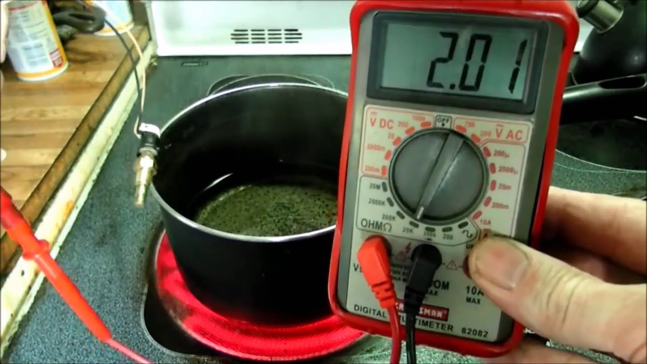 Coolant Temperature Sensor test - YouTube