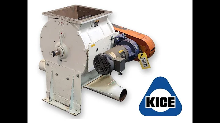 Used 15" Kice Industries VJ 20X15X15 Airlock Rotary Conveying Valve