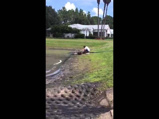 Demucking Retention Pond