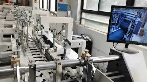 YAOJIA Folder Gluer Machine Running Vaccine Crash Lock Box.