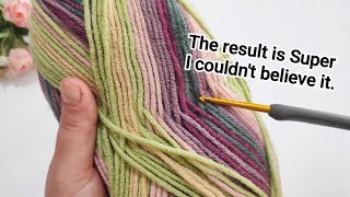 You must learn this! This crochet stitch pattern / The result is Super I couldn't believe it.