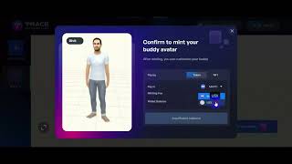 Mint Your Own Digital Twin   Create a Realistic Buddy Avatar NFT on Trace App  Step by Step Tutorial screenshot 1