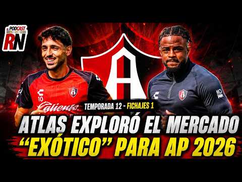 ATLAS con MERCADO de FICHAJES poco común en LIGA MX con DUK🇨🇻 , ESTEVES🇵🇹 y MMAEE🇲🇦