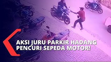 Aksi Juru Parkir Berhasil Gagalkan Curanmor di Lampung Terekam CCTV!