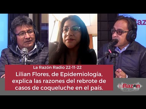 Lilian Flores, de Epidemiología, explica las razones del rebrote de casos de coqueluche en el país.