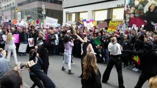 Pantsuit Nation at Women's March on NYC