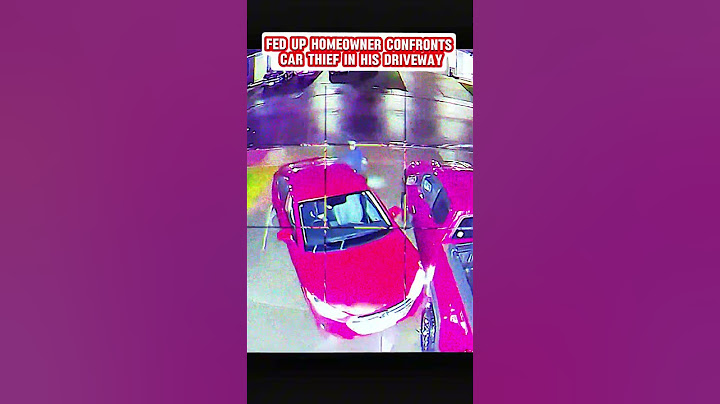 Fed up Homeowner Confronts Car Thief in His Driveway