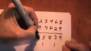 basic subtraction, EASY method. NO borrowing !