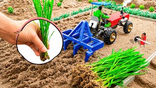 Top DIY tractor making mini mf 385 tractor on disc plow machine | creative science project