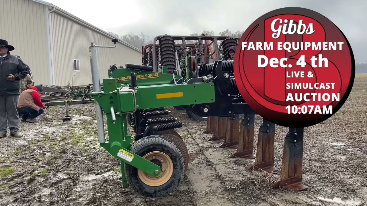 Gibbs Farm Equipment Auction Great Plains Ripper YouTube