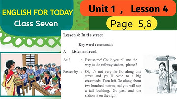Class seven english unit 1 lesson 4 || class 7 english page 5,6 || English class seven page 6 2025 |