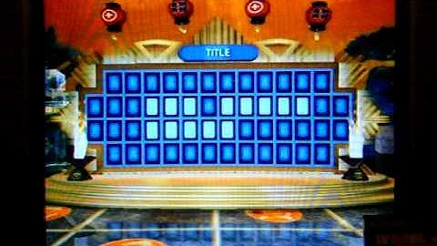 PS2 Wheel of Fortune Run Game 40 Part 1