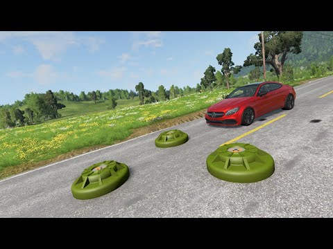 Mercedes-Benz C-Class vs Contact Mine 😱 BeamNG.Drive
