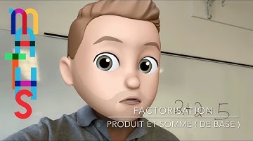 Maths SN4  TS4 - Factorisation 5/7  (  Somme et Produit - base ) théorie et exemples interactifs