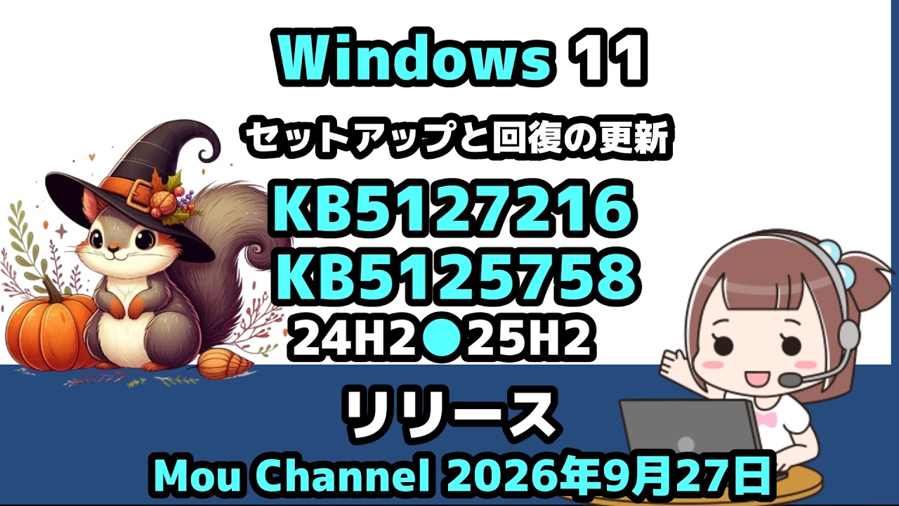 Windows 11 ○ Setup and Recovery Updates ○ KB5127216 ○ KB5125758