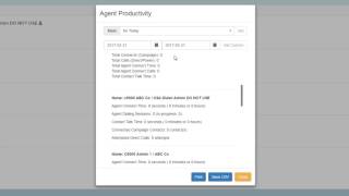 Agent Productivity - USA Dialer Services Tutorial