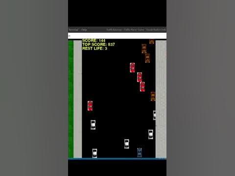 Traffic Racer Game using pygame ๐๏ธ๐ฅ #shorts #shortsvideo #shortsfeed # ...